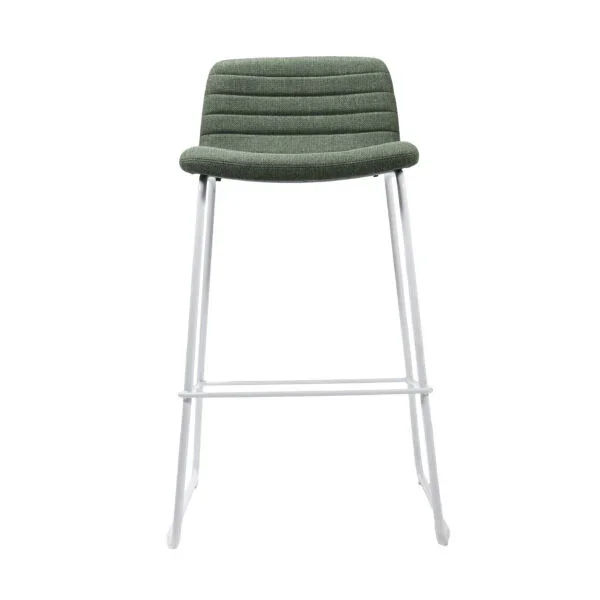 RL Pixel Fabric Upholstered Sled Base Kitchen Stool - 630H