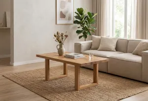 MD Bright Solid Timber Coffee Table thumbnail 2