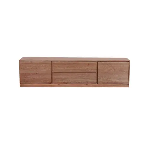 MD Pathway TV Unit 2 doors 2 drawers Ash Stained