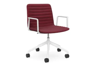 DD Nikola Meeting Chair with White Arm Rest thumbnail 1