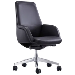ST Captain Genuine Leather Low Back Executive Chair thumbnail 1