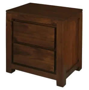 CT Amsterdam Solid Timber 2 Drawer Bedside Table thumbnail 4