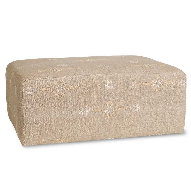 SH Bronte Fabric Upholstered Ottoman - Mushroom