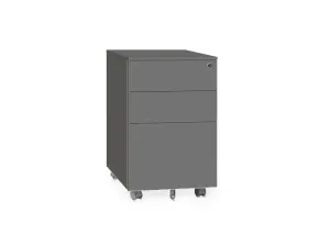 DD Lunar Metal 2 Drawer 1 File Mobile Pedestal thumbnail 5
