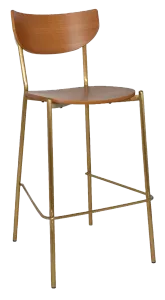 EZ STOOL MARCO BRASS - BLACK - UNUPHOLSTERED thumbnail 20