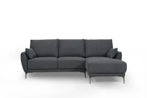 VI Kayla Fabric Upholstered 2 Seater Sofa with Chaise thumbnail 2