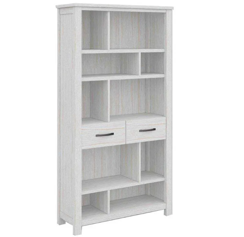 VI Florida Mountain Ash Timber Bookcase with 2 Drawers