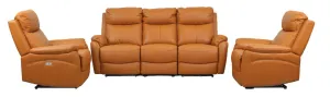 VI Camden 3 Seater Leather Electric Recliner Lounge with 2 Single Recliners thumbnail 8