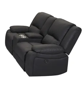VI Captain 2 Seater Fabric Electric Recliner Lounge with Console thumbnail 10