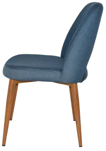 EZ Albury Oak Stained Metal Leg Upholstered Hospitality Dining Chair thumbnail 6