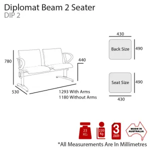 MA Diplomat Upholstered Beam Seating thumbnail 6