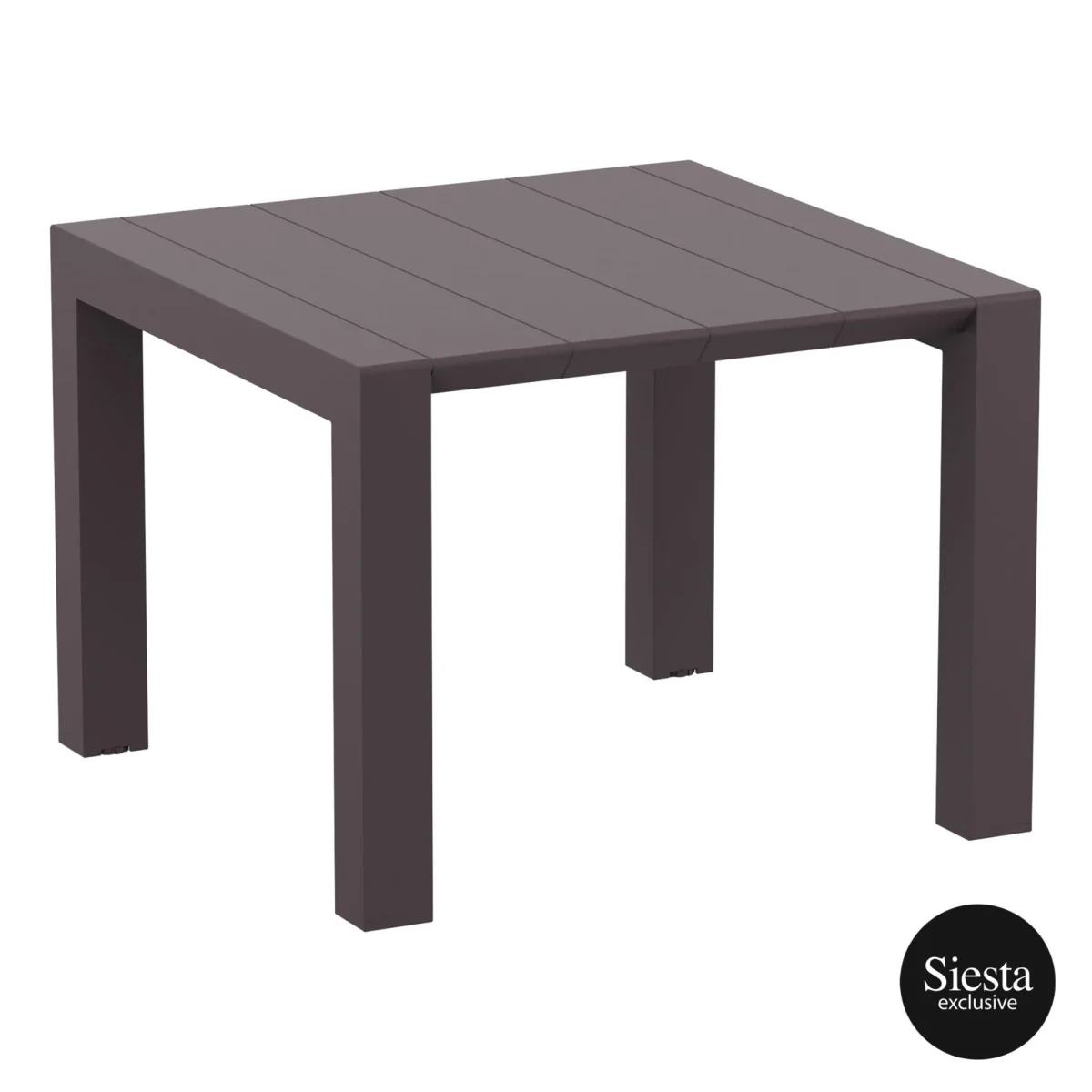 FL 3 Piece Vegas Hospitality Outdoor Extendable Dining Table with Aruba Tub Chair