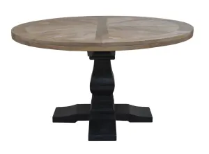 VI Velino Solid Timber Pedestal Base Round Dining Table thumbnail 5
