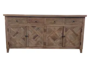 MF Morocco Recycled Elm Timber 4 Door 4 Drawer Buffet thumbnail 1