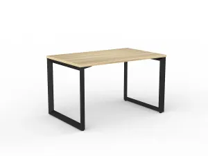 OL Anvil Straight Desk – Oak Top with Black Frame thumbnail 6