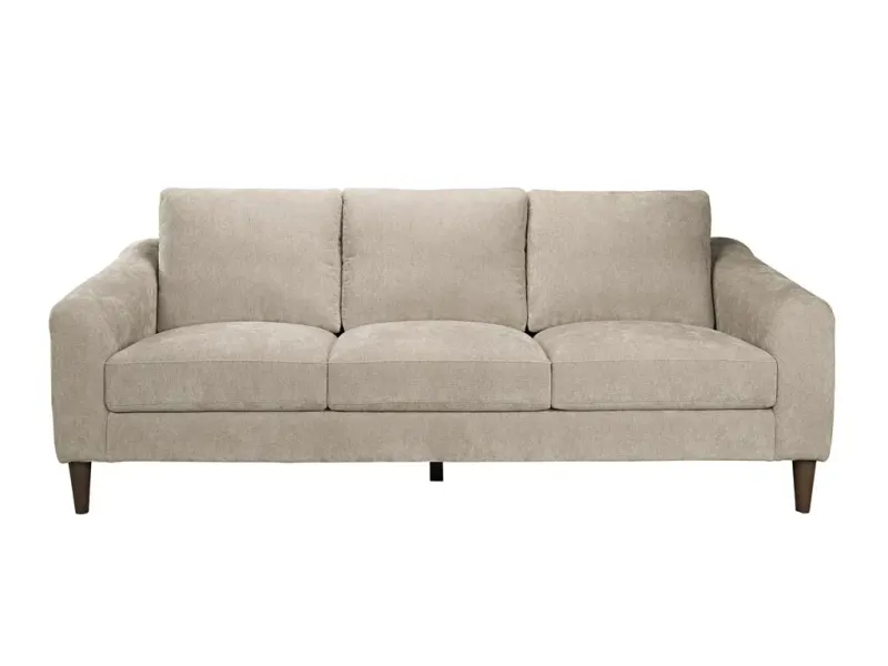 VI Lily Fabric Upholstered Timber Leg 3 Seater Sofa