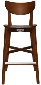 EZ Rialto Light Walnut Stained Solid Timber Framed Barstool thumbnail 5