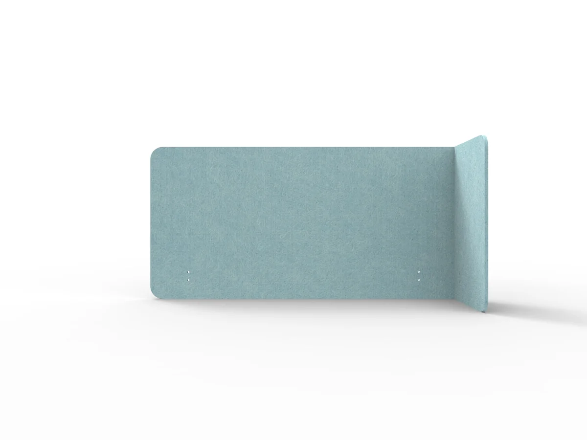 RL Acouline  Quarter Right End Wrap Screen for Workstation