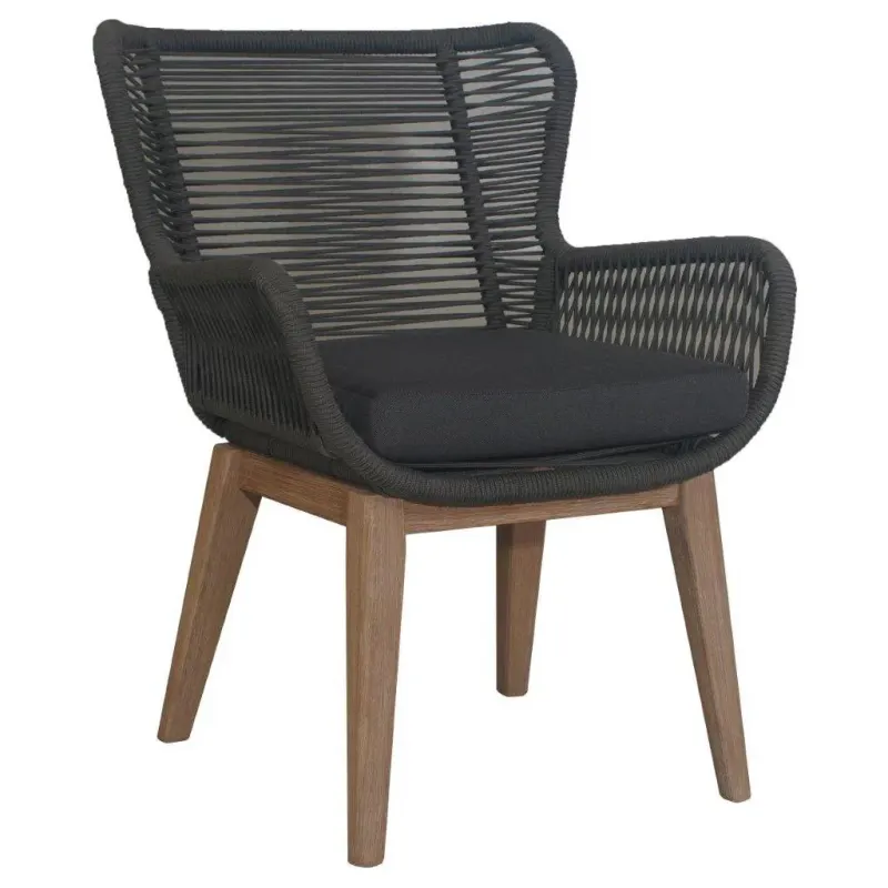 VI Marrakesh Solid Timber Shaded Outdoor Armchair with Cushion