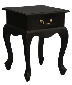 CT Queen Anne Solid Timber 1 Drawer Lamp Table thumbnail 4