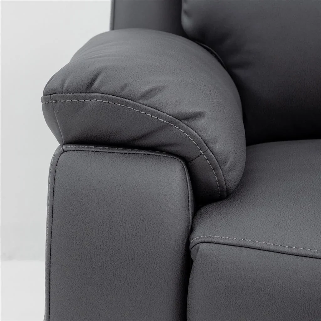 VI William Fabric Upholstered 5 Seater Corner Modular Recliner Lounge