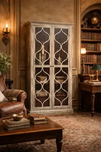 MF Majestic Recycled Timber Bookcase Display Cabinet thumbnail 5