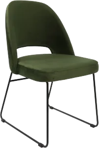 FL Semifreddo Velvet Upholstered Sled Base Hospitality Chair thumbnail 1