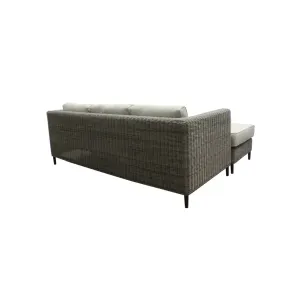 VI Portia Synthetic Rattan Wicker 3 Seater Outdoor Lounge with Reversible Chaise thumbnail 4