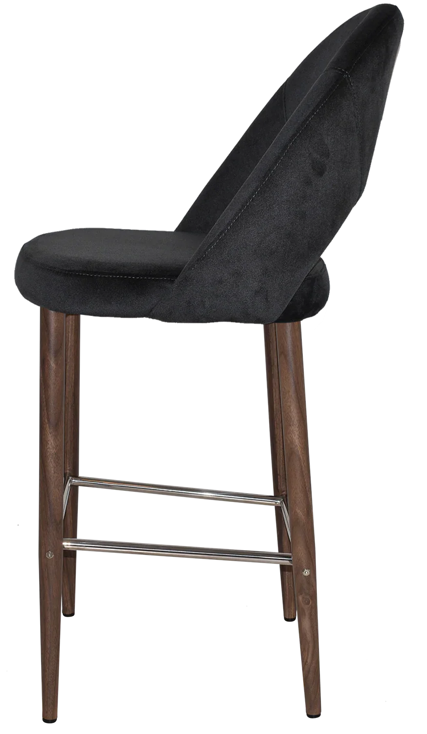 EZ STOOL CHEVRON 750 METAL LIGHT WALNUT