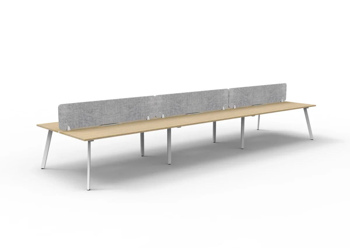 RL Eternity Double Sided Workstation with Grey Eco Panel Screen