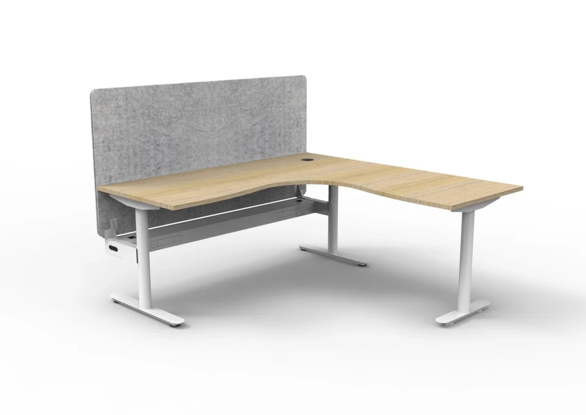 RL Halo Static Corner Workstation with Eco Panel Screen thumbnail 12