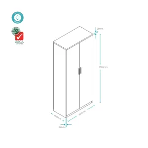 OL Axis Cupboard Lockable Storage Cabinet - 1.8 M High thumbnail 2