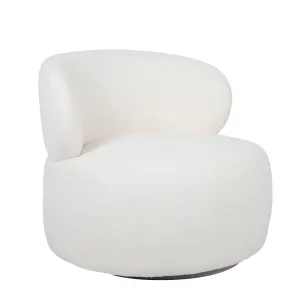BT Fairbourne Swivel Chair Antique White Boucle Fabric thumbnail 2
