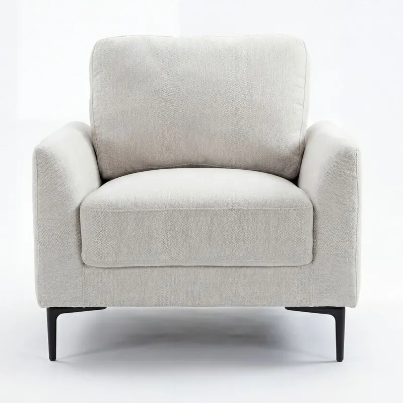 BT Luca 1 Seater Sofa Grey Fabric