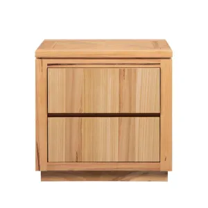 VI Highland Solid Timber 2 Drawer Bedside Table thumbnail 1