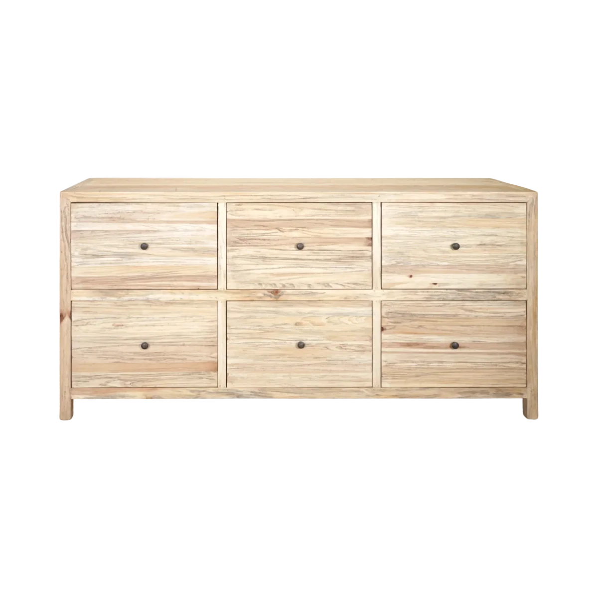 CR Sonoma Solid Timber 6 Drawer Buffet