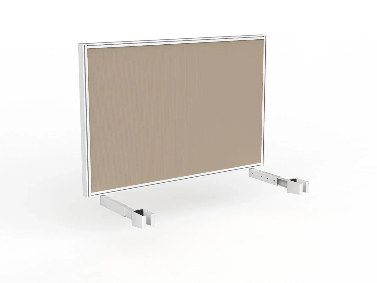 OL Studio Deskmount Screen for Agile Individual Desk – Breath Fabric White Frame