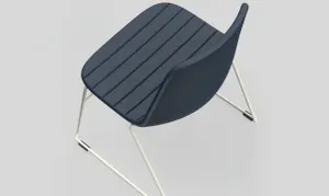 OL Sofia PU Leather Upholstered Sled Base Breakout Chair thumbnail 10