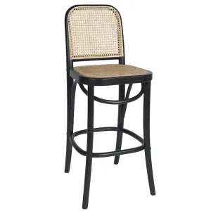 SH Shelly Timber Framed Bar Stool - Black thumbnail 1