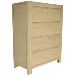 VI Nelson Solid Timber 4 Drawer Tallboy thumbnail 2