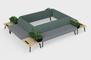 OL Willow Fabric Upholstered Reception Area Corner Sofa thumbnail 3