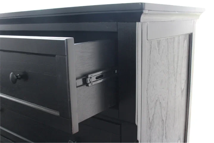 BT Pasadena Bedside Chest-Aged Black & Grey Sonoma