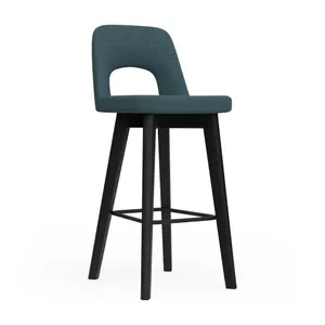OL Elaro Fabric Upholstered Black Timber Leg Breakout High Chair thumbnail 1