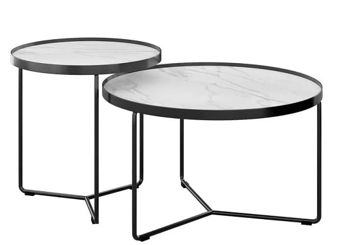 DD Eclipse Metal Legs Round Coffee Table