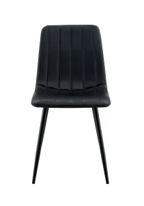BT Theo 2 Faux Leather Upholstered Metal Leg Dining Chair thumbnail 7