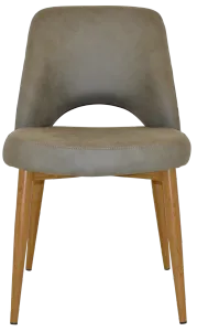 EZ Albury Oak Stained Metal Leg Upholstered Hospitality Dining Chair thumbnail 8