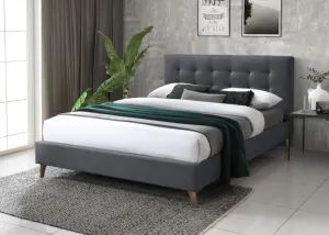 VI Yulara Fabric Upholstered Timber Leg Bed thumbnail 3