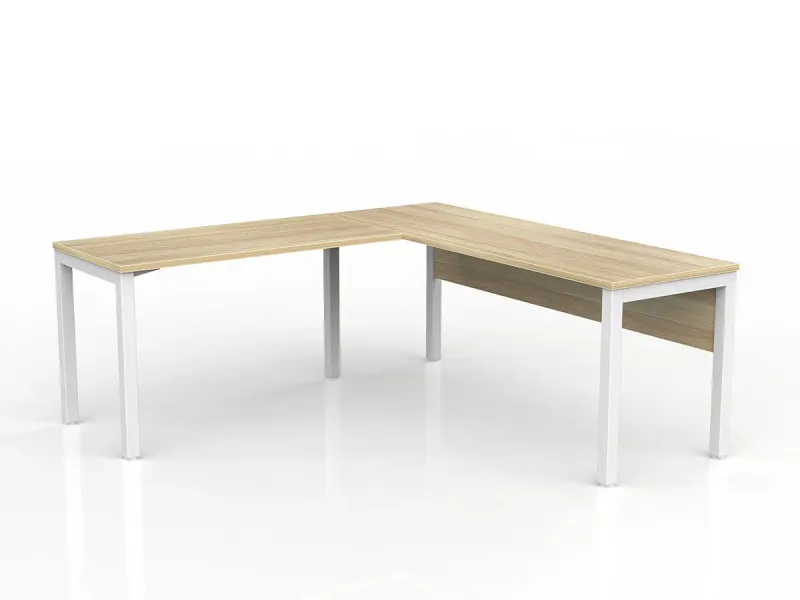 OL Axis Office Desk with Return and Modesty Panel
