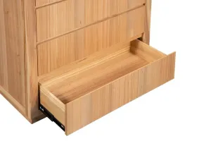 VI Highland Oak Timber Framed 5 Drawer Tallboy thumbnail 5