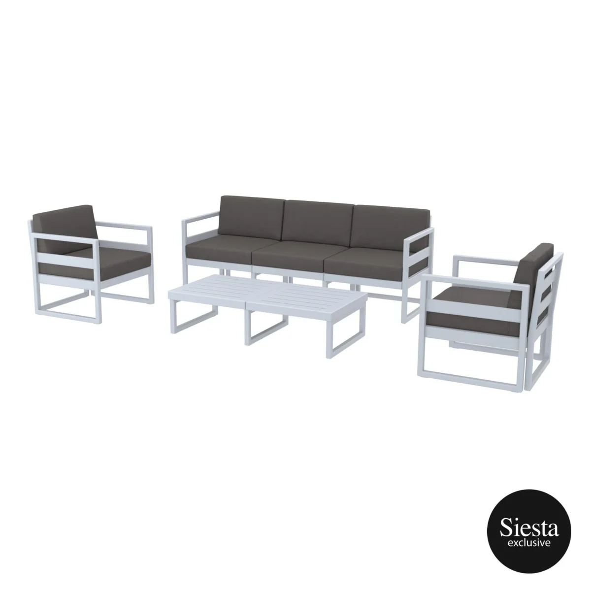 FL Mykonos Hospitality Outdoor XL Lounge Set with Cushion